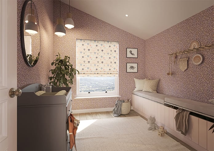 Balloon Festival, Soft Cream - Motorised Roman Blind - Image 6